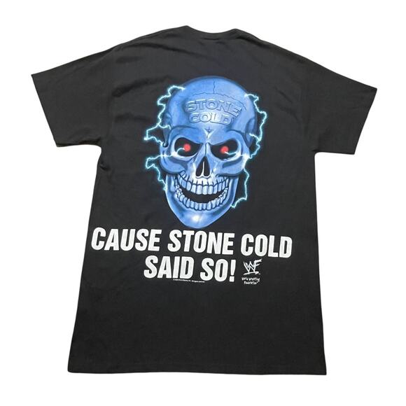 NWT Stone Cold Steve Austin T-Shirt Mens Large Black Skull 3:16 WWF Vintage 90s - Picture 4 of 11